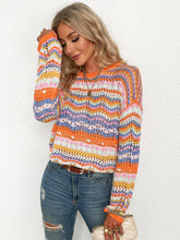 Load image into Gallery viewer, Cut Out Knitted Boho Sweater
