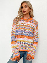Load image into Gallery viewer, Cut Out Knitted Boho Sweater
