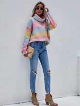 Load image into Gallery viewer, Tie Dye Cowl Neck Knit Sweater
