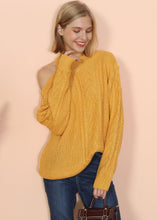 Load image into Gallery viewer, Cut Out Cable Knit Sweater
