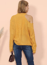 Load image into Gallery viewer, Cut Out Cable Knit Sweater
