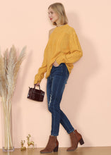 Load image into Gallery viewer, Cut Out Cable Knit Sweater
