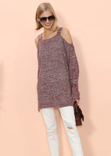 Load image into Gallery viewer, Cold Shoulder Oversized Sweater
