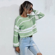 Load image into Gallery viewer, Bishop Sleeve Striped Sweater
