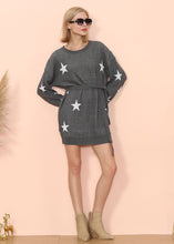 Load image into Gallery viewer, Star Pattern Sweater Dress
