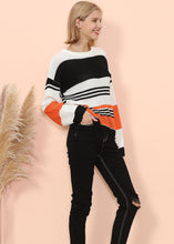 Load image into Gallery viewer, Drop Shoulder Striped Knit Sweater
