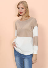 Load image into Gallery viewer, Color Block Net Detail Sweater
