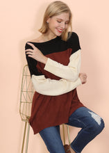 Load image into Gallery viewer, Multicolor Drop Shoulder Sweater
