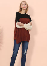 Load image into Gallery viewer, Multicolor Drop Shoulder Sweater
