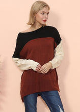 Load image into Gallery viewer, Multicolor Drop Shoulder Sweater
