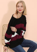 Load image into Gallery viewer, Textured Knit Striped Sweater
