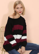 Load image into Gallery viewer, Textured Knit Striped Sweater
