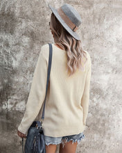 Load image into Gallery viewer, Criss Cross Front Knit Sweater
