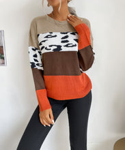 Load image into Gallery viewer, Color Block Fall Sweater
