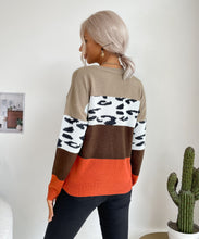 Load image into Gallery viewer, Color Block Fall Sweater
