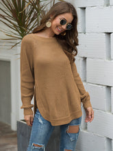 Load image into Gallery viewer, Rounded Hem Knit Sweater
