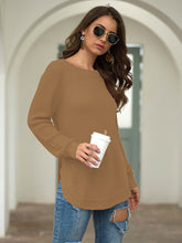 Load image into Gallery viewer, Rounded Hem Knit Sweater
