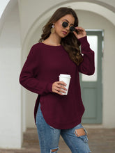 Load image into Gallery viewer, Rounded Hem Knit Sweater
