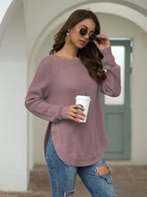 Load image into Gallery viewer, Rounded Hem Knit Sweater

