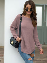 Load image into Gallery viewer, Rounded Hem Knit Sweater

