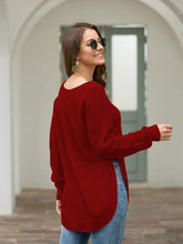 Load image into Gallery viewer, Rounded Hem Knit Sweater
