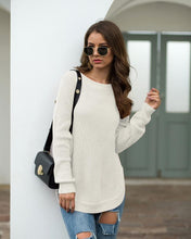 Load image into Gallery viewer, Rounded Hem Knit Sweater
