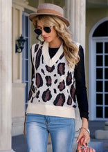 Load image into Gallery viewer, Leopard Print Sweater Vest
