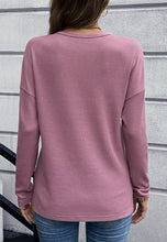 Load image into Gallery viewer, V Neck Patch Pocket Knit Sweater
