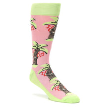 Load image into Gallery viewer, Jammin' Musical Palm Tree - USA Made Men's Dress Socks
