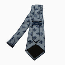 Load image into Gallery viewer, Extra Long Blue Jerusalem Cross Necktie
