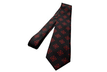 Load image into Gallery viewer, Extra Long Red Jerusalem Cross Necktie
