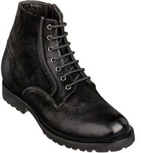 Load image into Gallery viewer, CALTO - K24401 - 3 Inches Taller (Nubuck Black) - Casual Zipper Boots
