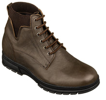 Load image into Gallery viewer, TOTO - K84016 - 2.8 Inches Taller (Chocolate Brown) - High Top Work Boots
