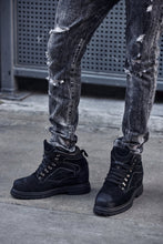 Load image into Gallery viewer, CALDEN 5.2" Taller Black Nubuck Height-Increasing Boots K881802

