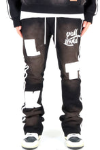 Load image into Gallery viewer, PEBBLE Heavy weight brushed vintage washingskinny flare stacked pants
