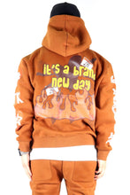 Load image into Gallery viewer, BRUNETTE Heavy weight brushed graphic pullover hoodie
