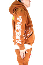 Load image into Gallery viewer, BRUNETTE Heavy weight brushed graphic pullover hoodie
