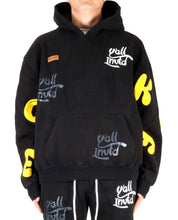 Load image into Gallery viewer, RIZA Heavy weight brushed graphic pullover hoodie
