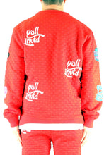 Load image into Gallery viewer, ROJO Waffle Square Pattern crewneck pullover with patches
