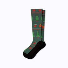 Load image into Gallery viewer, Christmas Knee High Compression Socks

