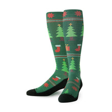 Load image into Gallery viewer, Christmas Knee High Compression Socks
