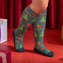 Load image into Gallery viewer, Christmas Knee High Compression Socks
