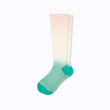 Load image into Gallery viewer, Knee-High Compression Socks – Ombre Teal

