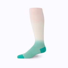 Load image into Gallery viewer, Knee-High Compression Socks – Ombre Teal
