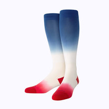 Load image into Gallery viewer, Knee-High Compression Socks – Double-Dip Ombre

