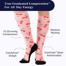 Load image into Gallery viewer, Cute Compression Socks – Cherry
