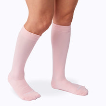 Load image into Gallery viewer, Knee-High Compression Socks – Solid Rose (20-30 mmHg)

