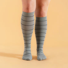 Load image into Gallery viewer, Knee-High Compression Socks – Stripes
