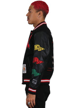 Load image into Gallery viewer, IRENE Men's Melton Body with Faux Leather Sleeve Varsity Jacket
