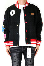 Load image into Gallery viewer, KUROI Waffle Square Pattern Jacket with patches
